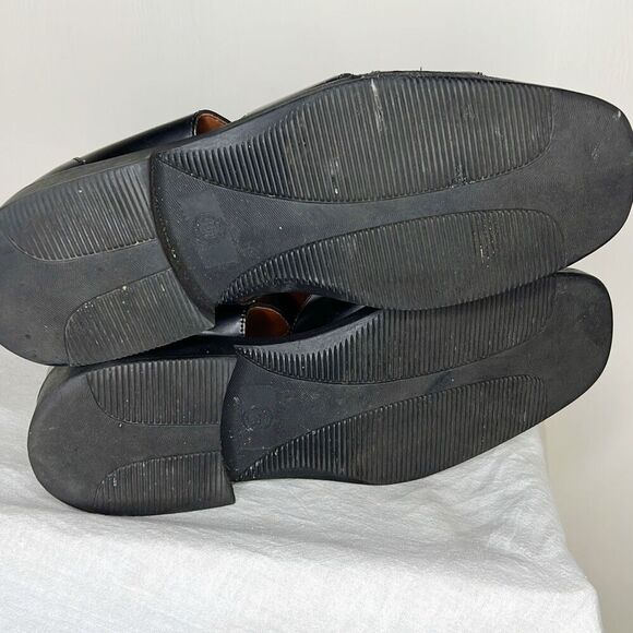 Hunter Bay Fisherman Leather Loafer Black Mens Size 9.5 - Picture 6 of 7